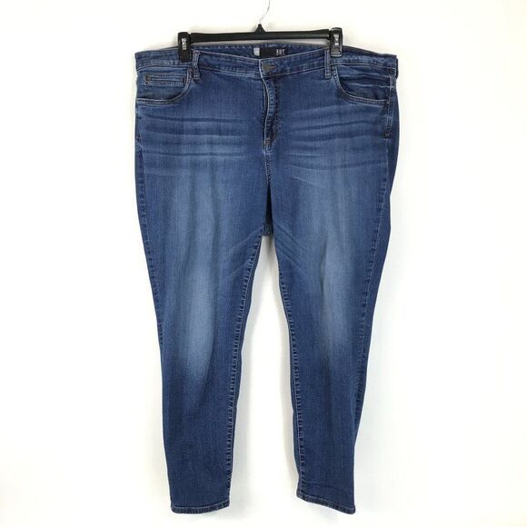 KUT from the Kloth Diana Skinny Jean Women's Plus Size 24W Stretch Denim Pockets - Picture 1 of 13